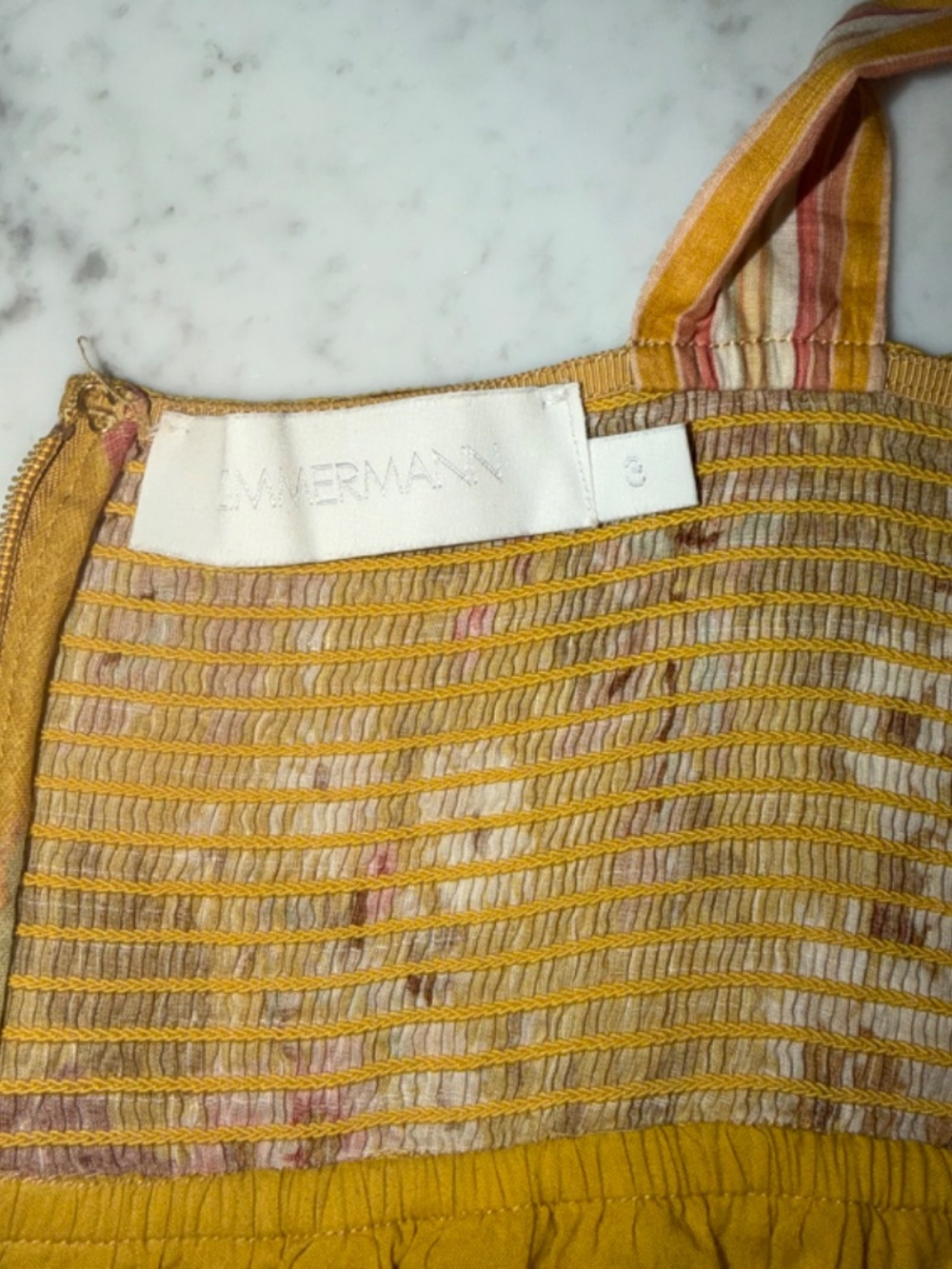 Zimmermann Pattie Cotton Sundress Designer Size 3 (10 US) - Picture 4 of 6